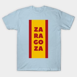 Zaragosa in Spanish Flag Color Vertical T-Shirt